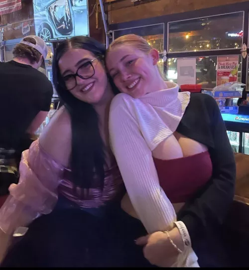 Glasses knows she doesn’t stand a chance against those cannons