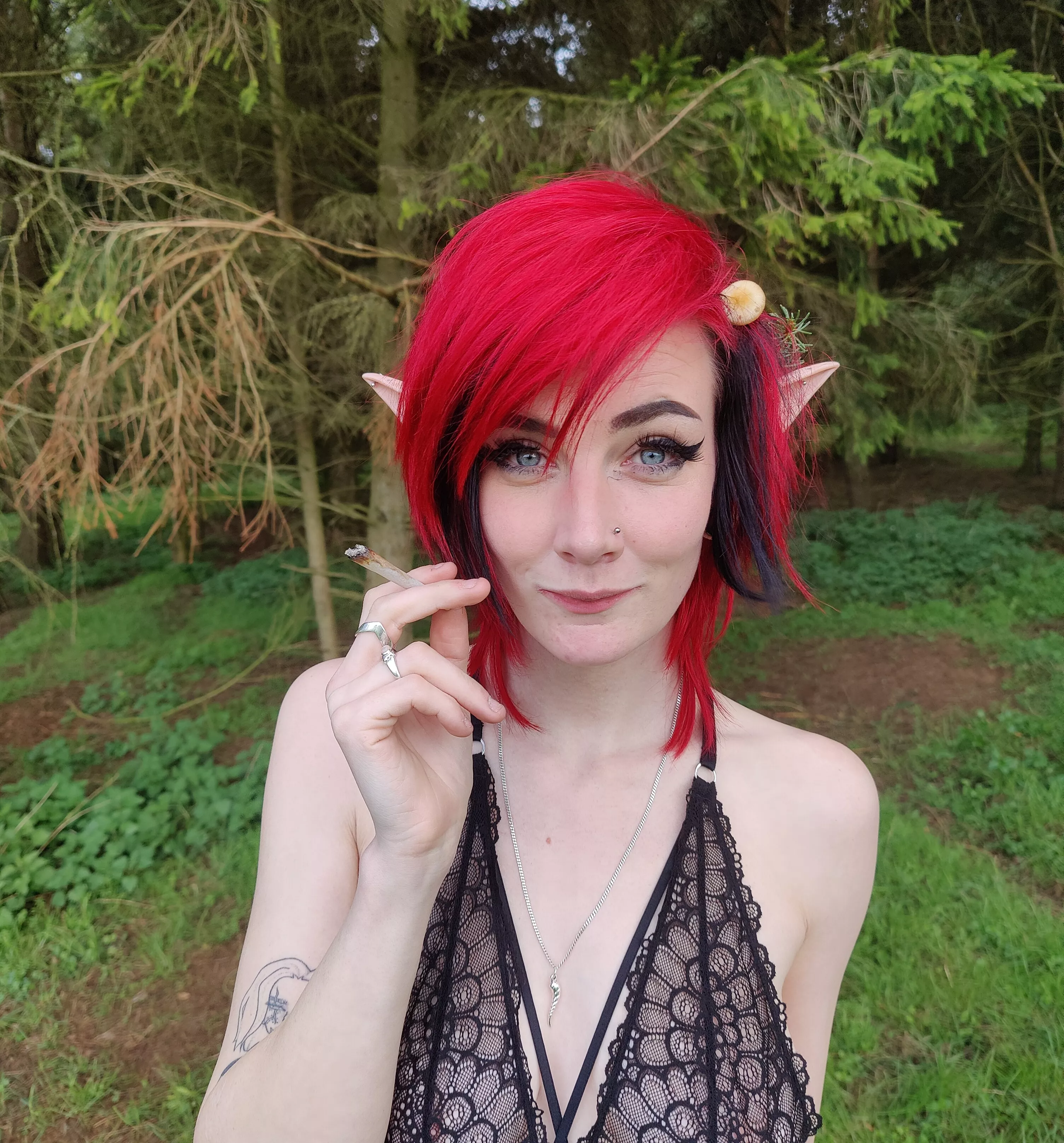 Got my smoke lit, nature in my hair and the wind on my skin what more do you need 🪴