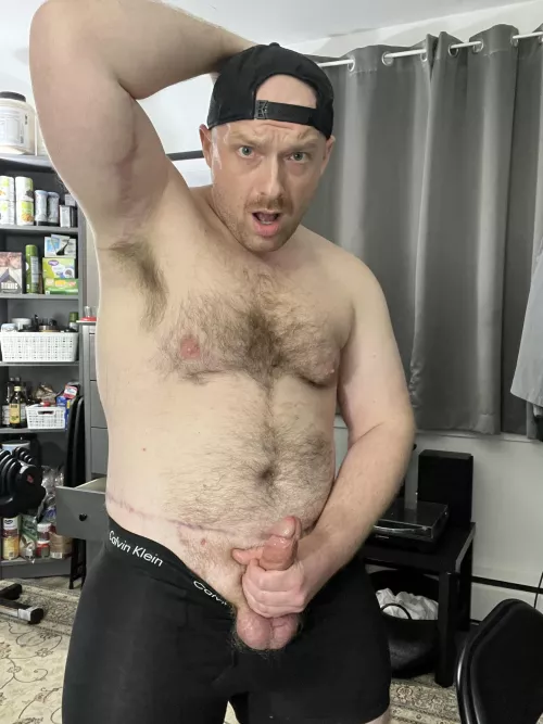 Start at the armpit and work your way down