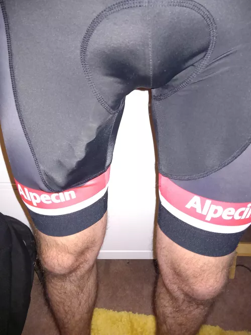 Struggling to get on the bike