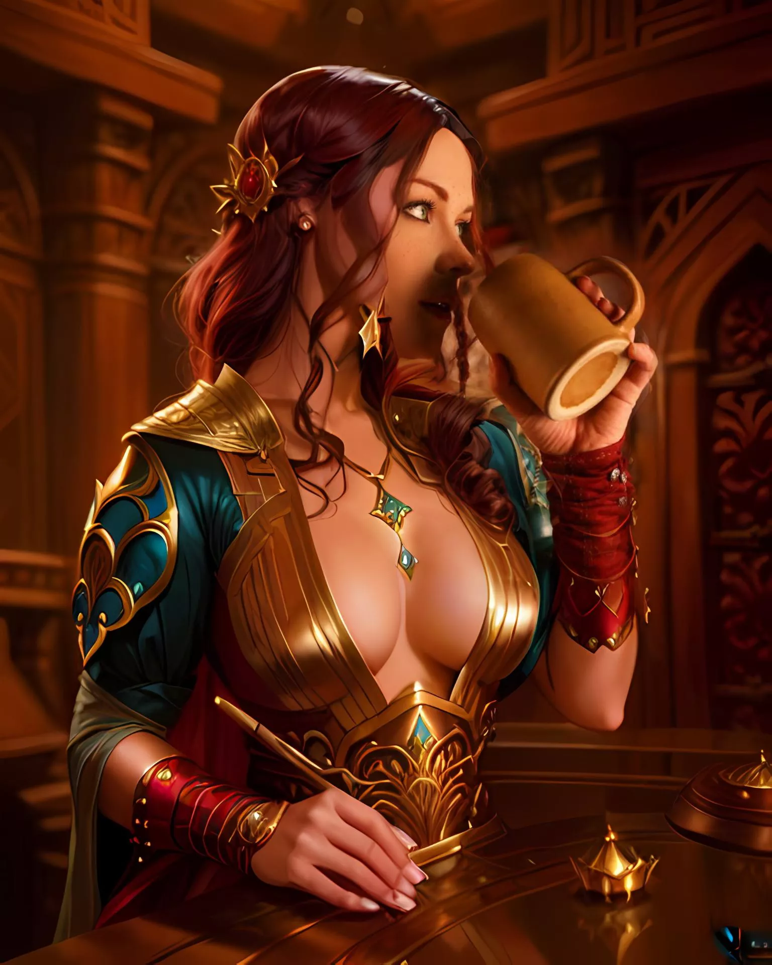 Triss Enjoy her Drink