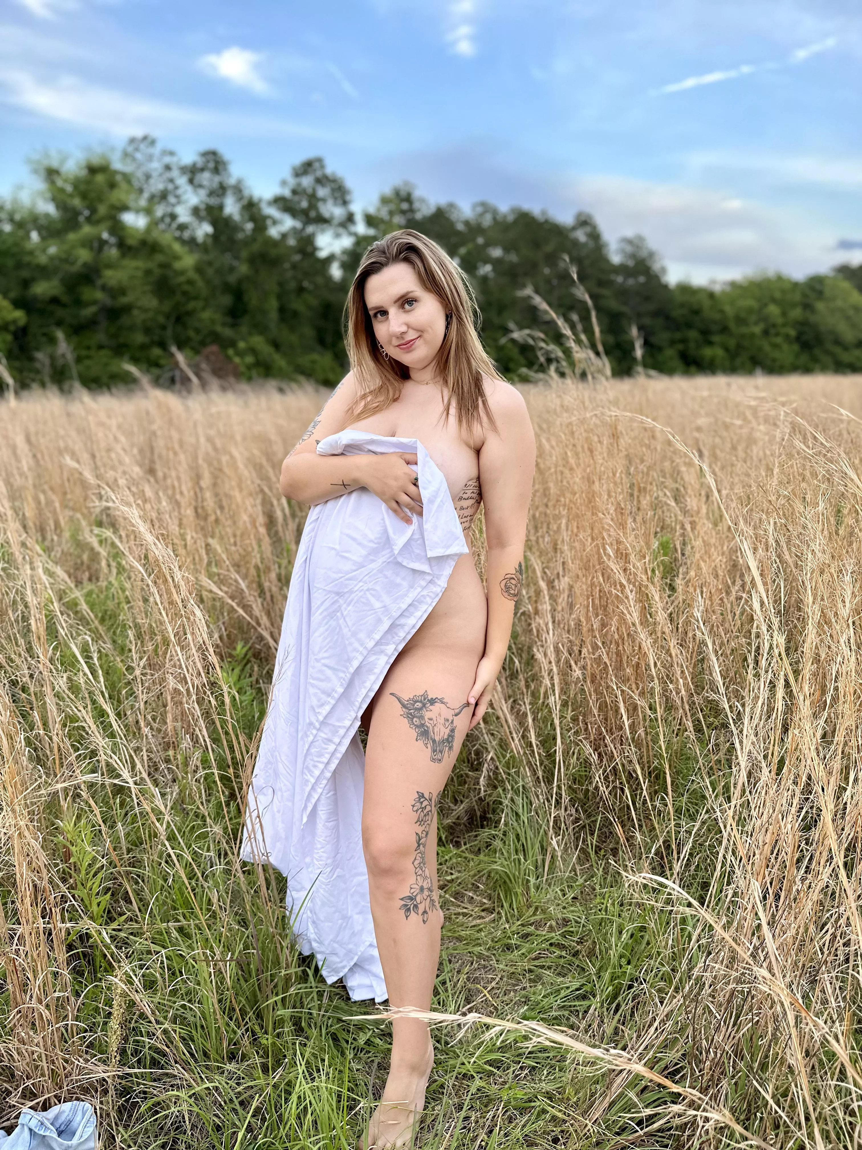 Want to see me without the sheet? ;)