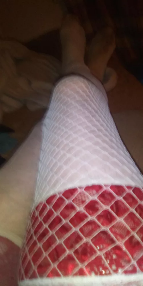 white fishnets