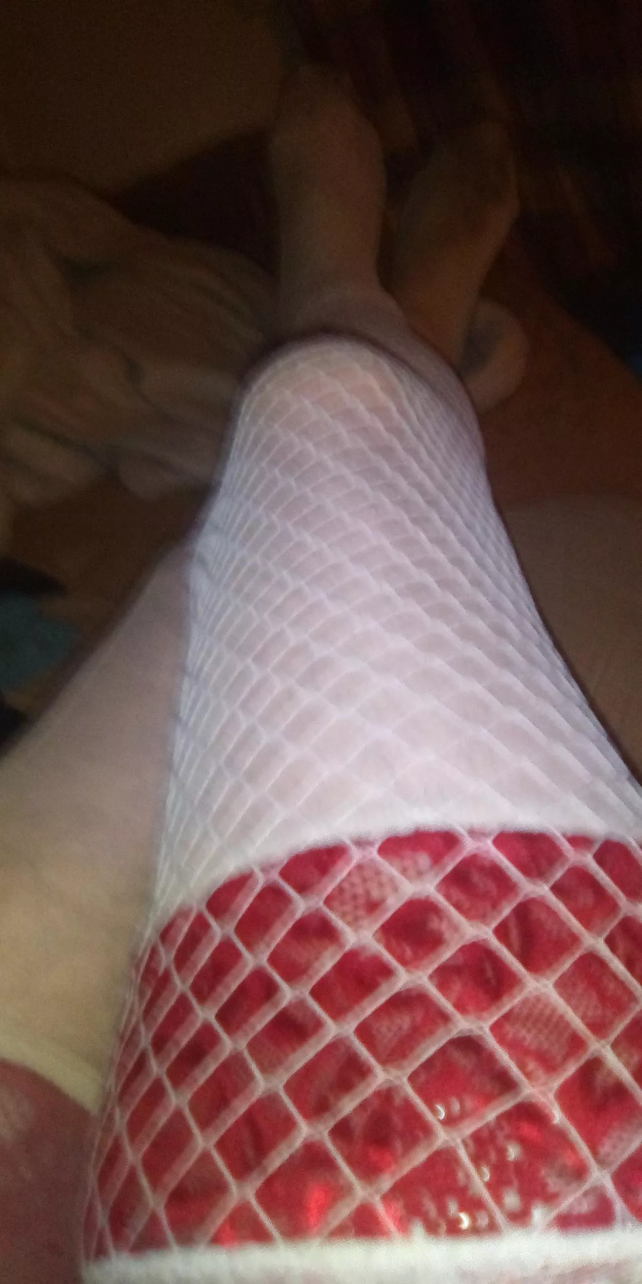 white fishnets