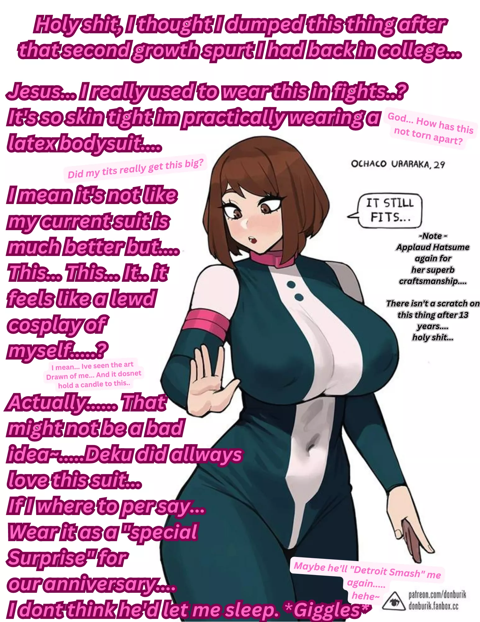 A nostalgia Wardrobe Display~ [MHA/My Hero Academia] [Ochako Uraraka] [Time skip] [Body suit] [Big tits] [Implied Sex] [Artist-Donburik]