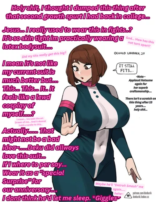 A nostalgia Wardrobe Display~ [MHA/My Hero Academia] [Ochako Uraraka] [Time skip] [Body suit] [Big tits] [Implied Sex] [Artist-Donburik]