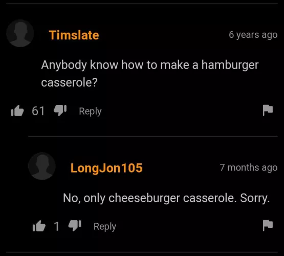 Cheeseburger casserole