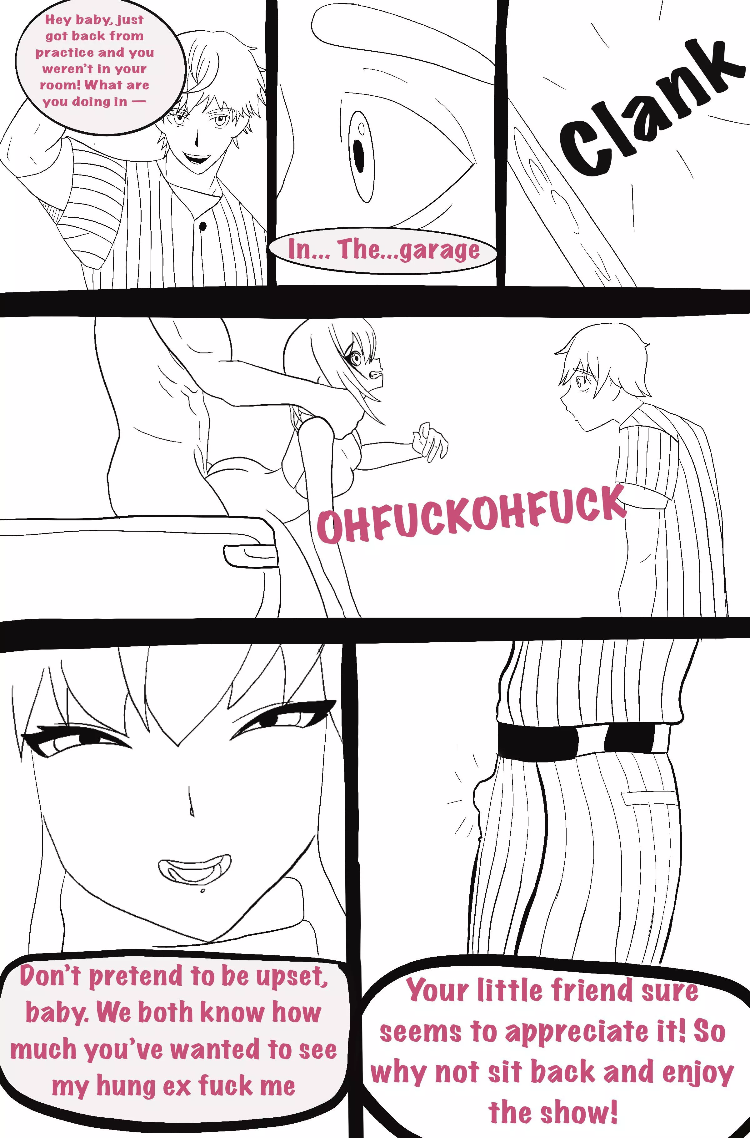 [Commission] The baseball cuck! If only your “bat” was as big as her ex’s 😂