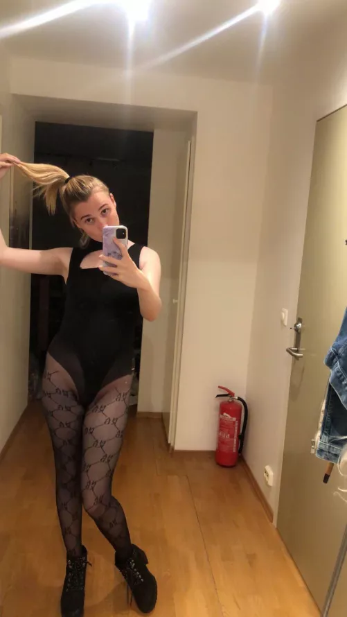 Daddy always makes sure my pantyhose match my leotards