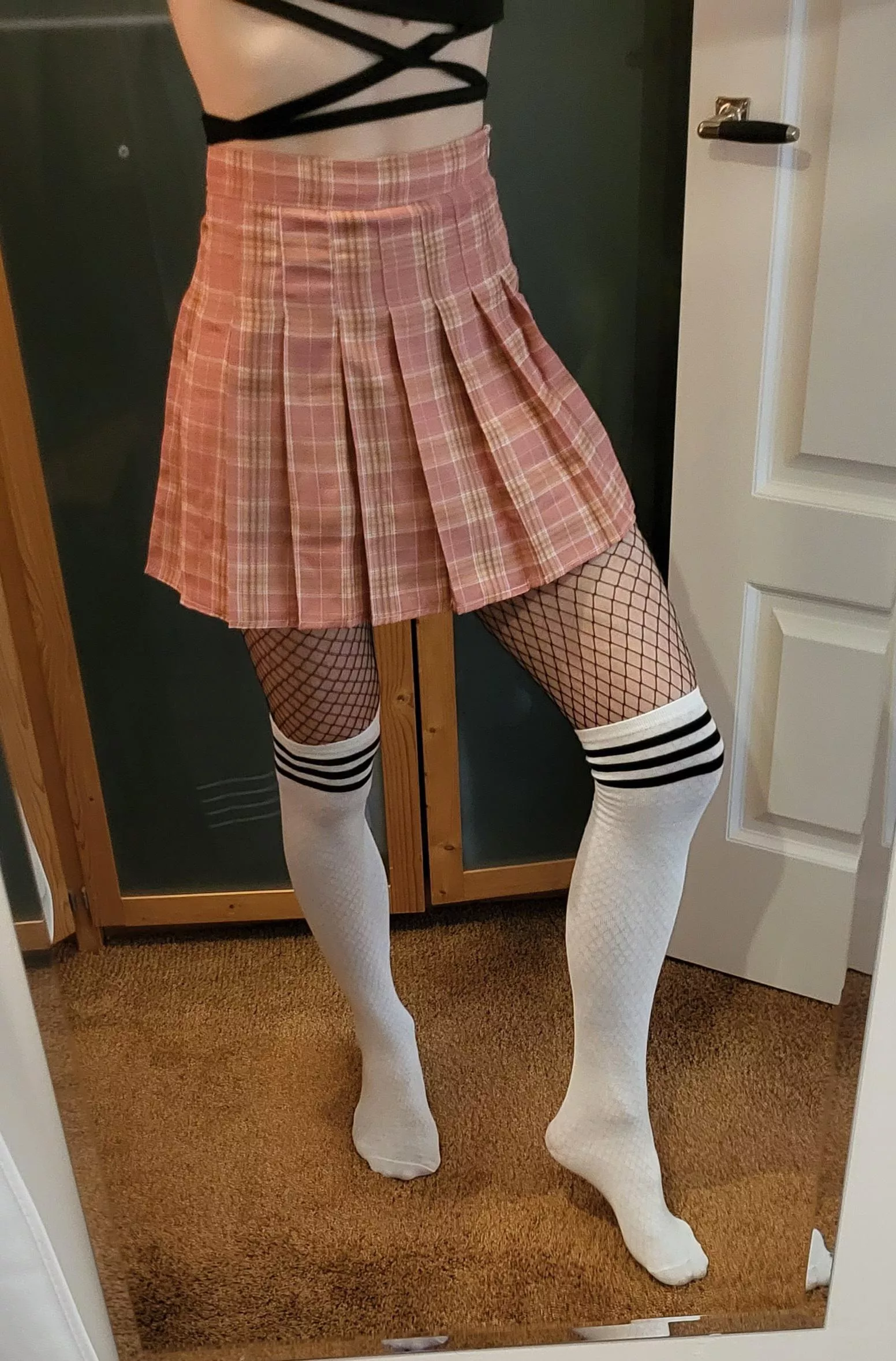 First time wearing a skirt, how do I look?