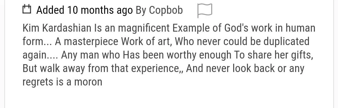 He really likes Kim Kardashian