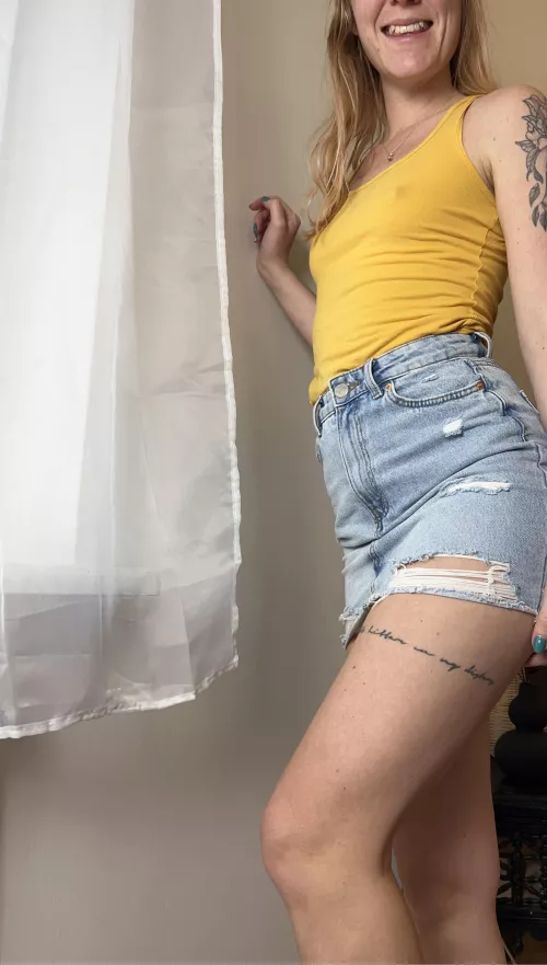 I’m quite tall so most skirts becomes short on me