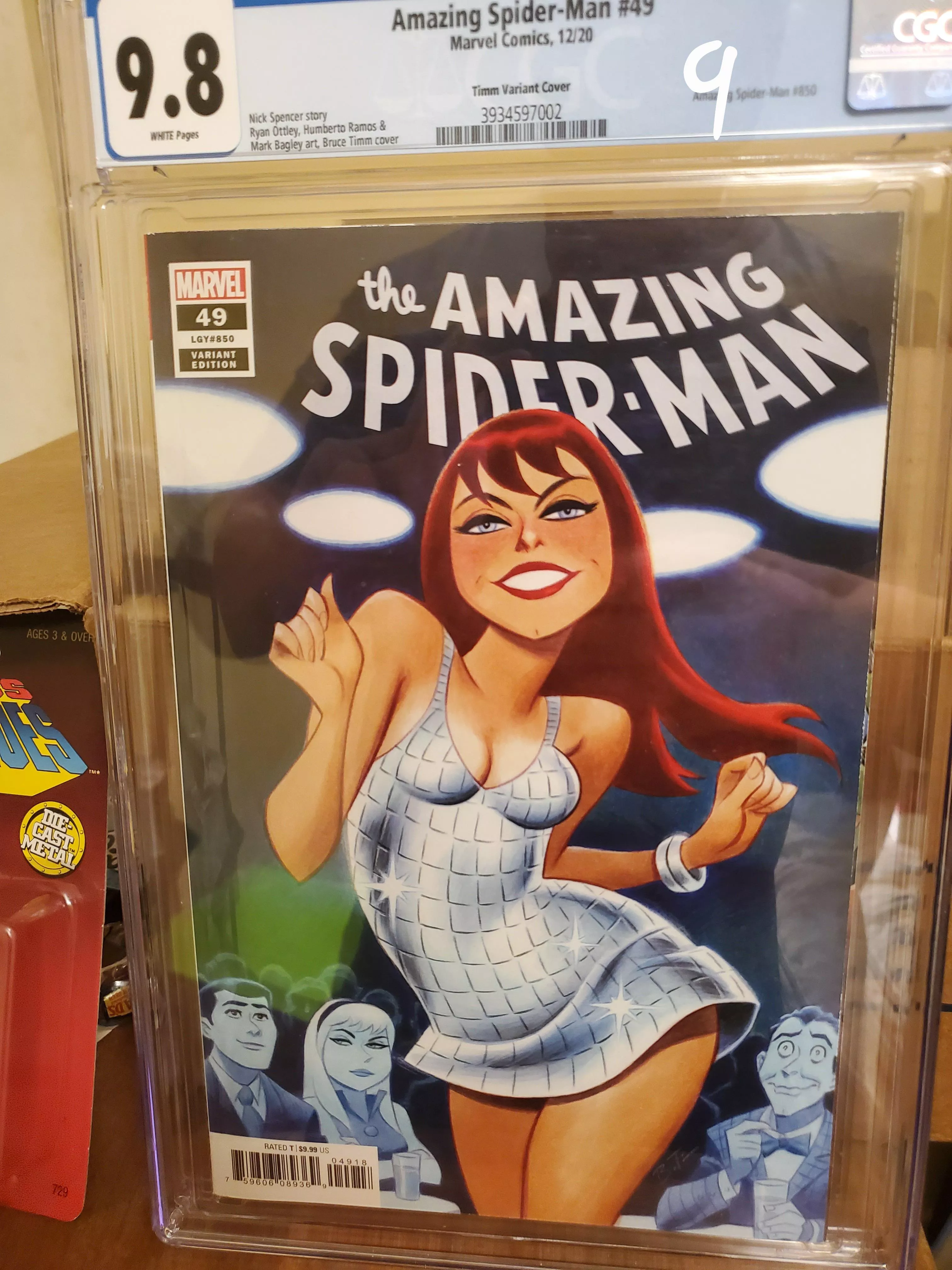 Is there a Bruce Timm cover with more plot ? [Amazing Spider-Man 49]