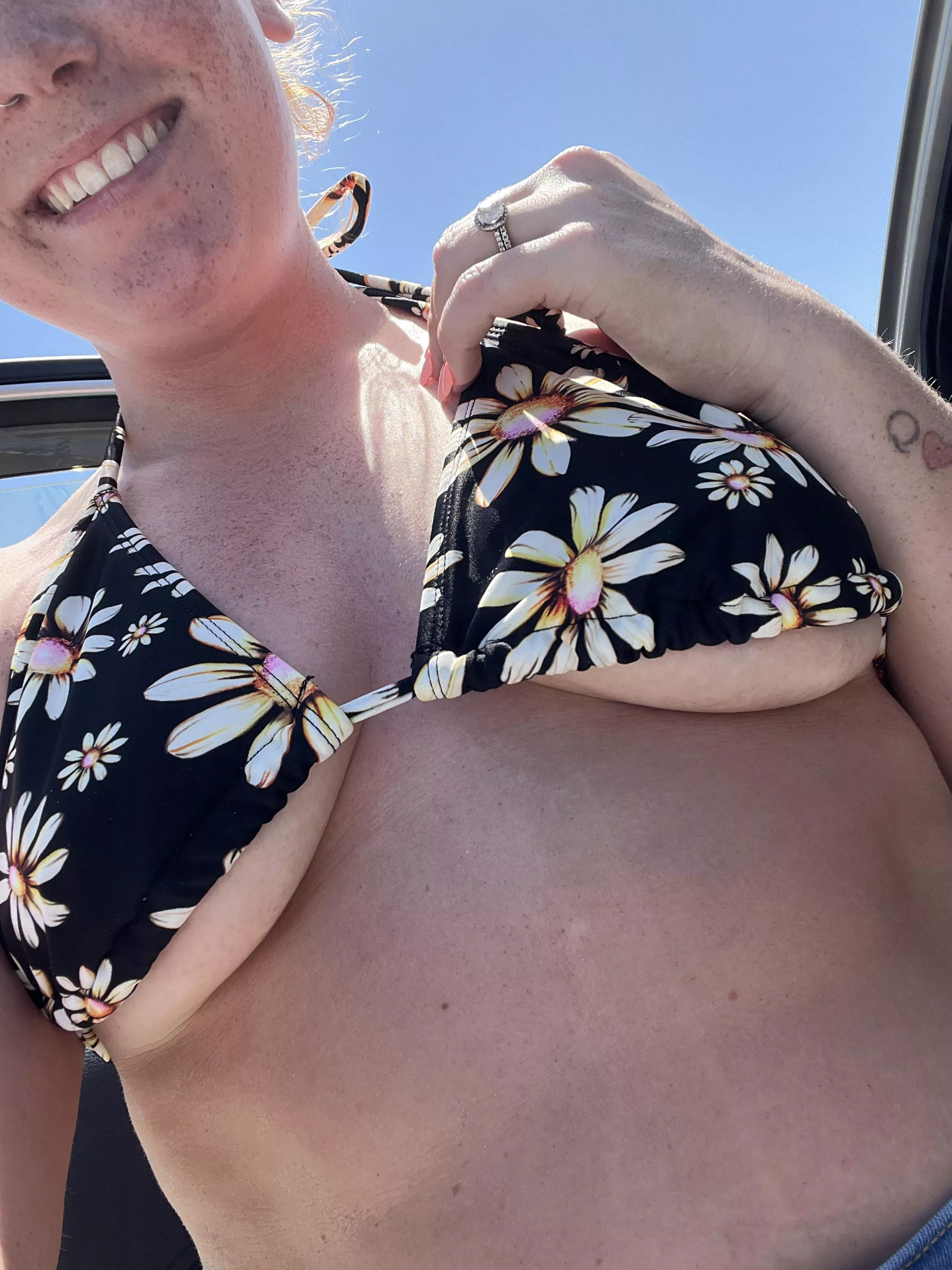 It’s beach season. I think I need a bigger top… what do you think?