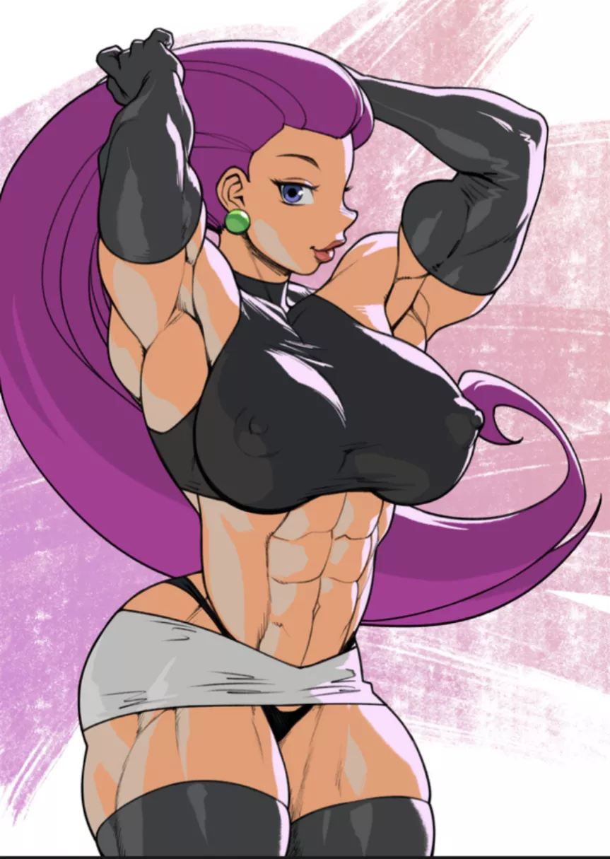 Jessie bodybuilding (pokkuti) [Pokemon]
