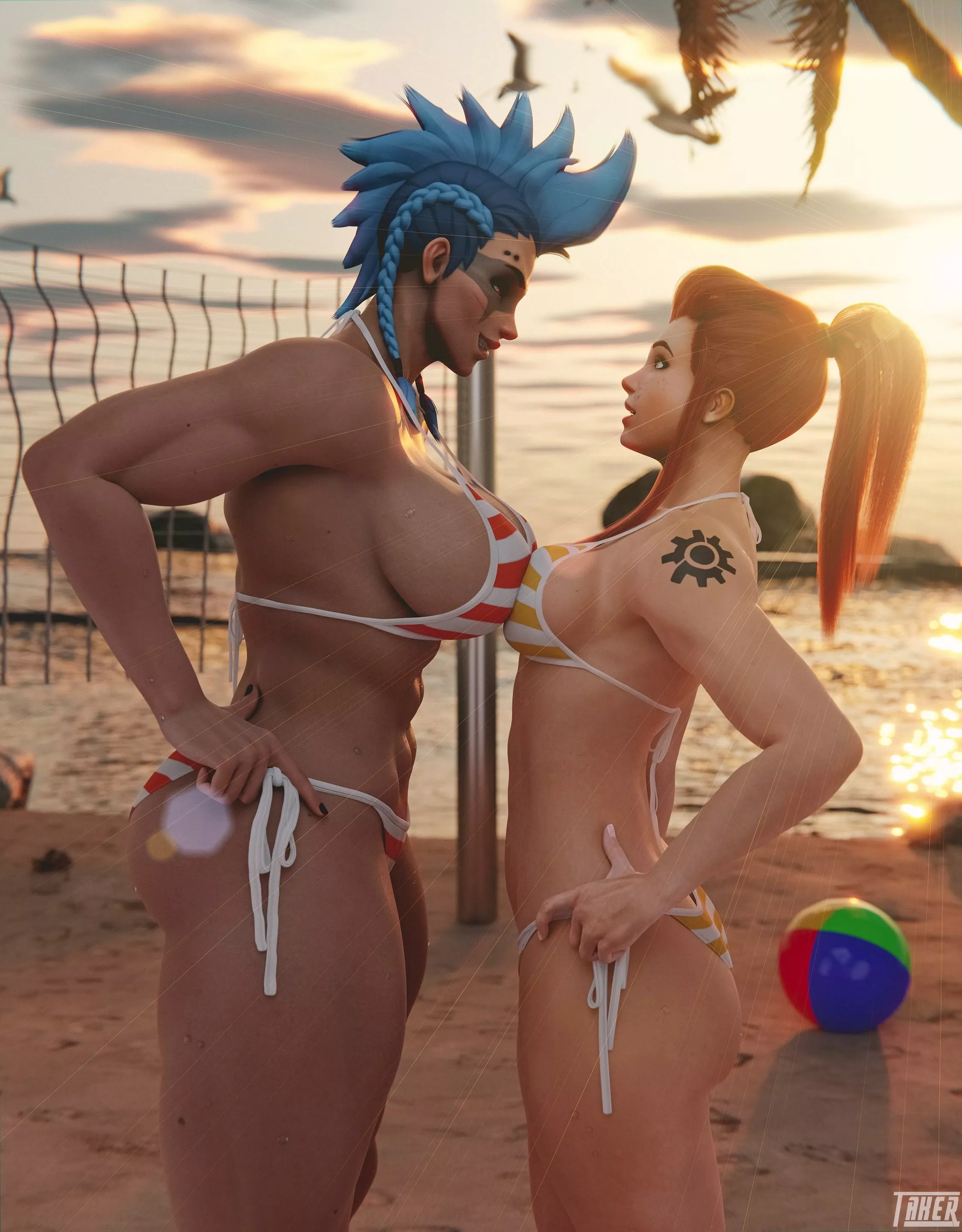 Junker Queen and Brigitte (Taker)