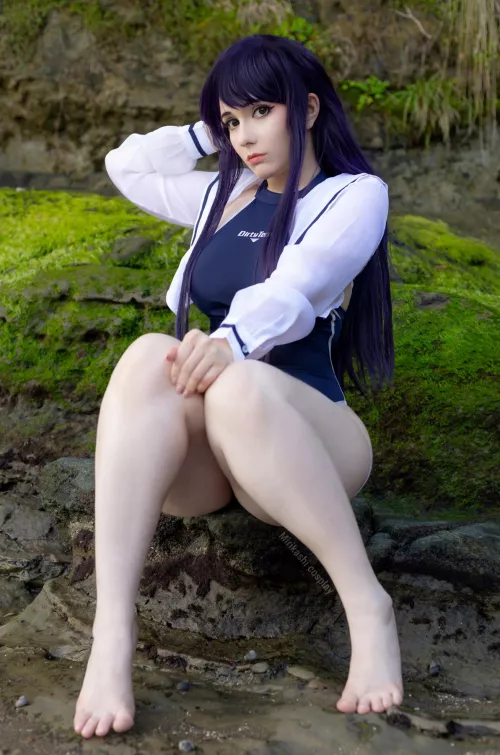 Komi at the beach [Komi Can't Communicate] by n_mirikashi