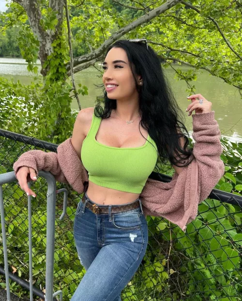 Lime Green Top