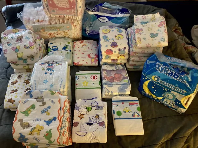 My current diapee stash!