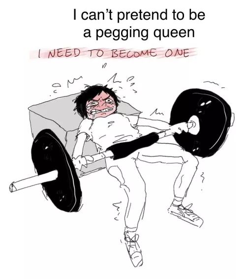 My gf trains hard to top me 🥰