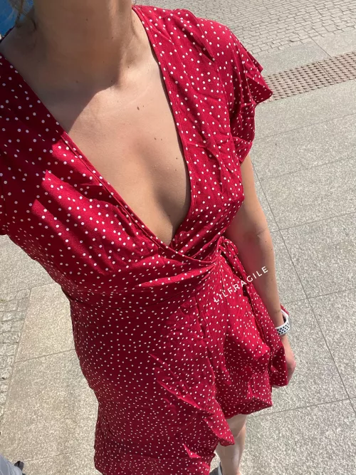 No bra, no panties, just my sundress