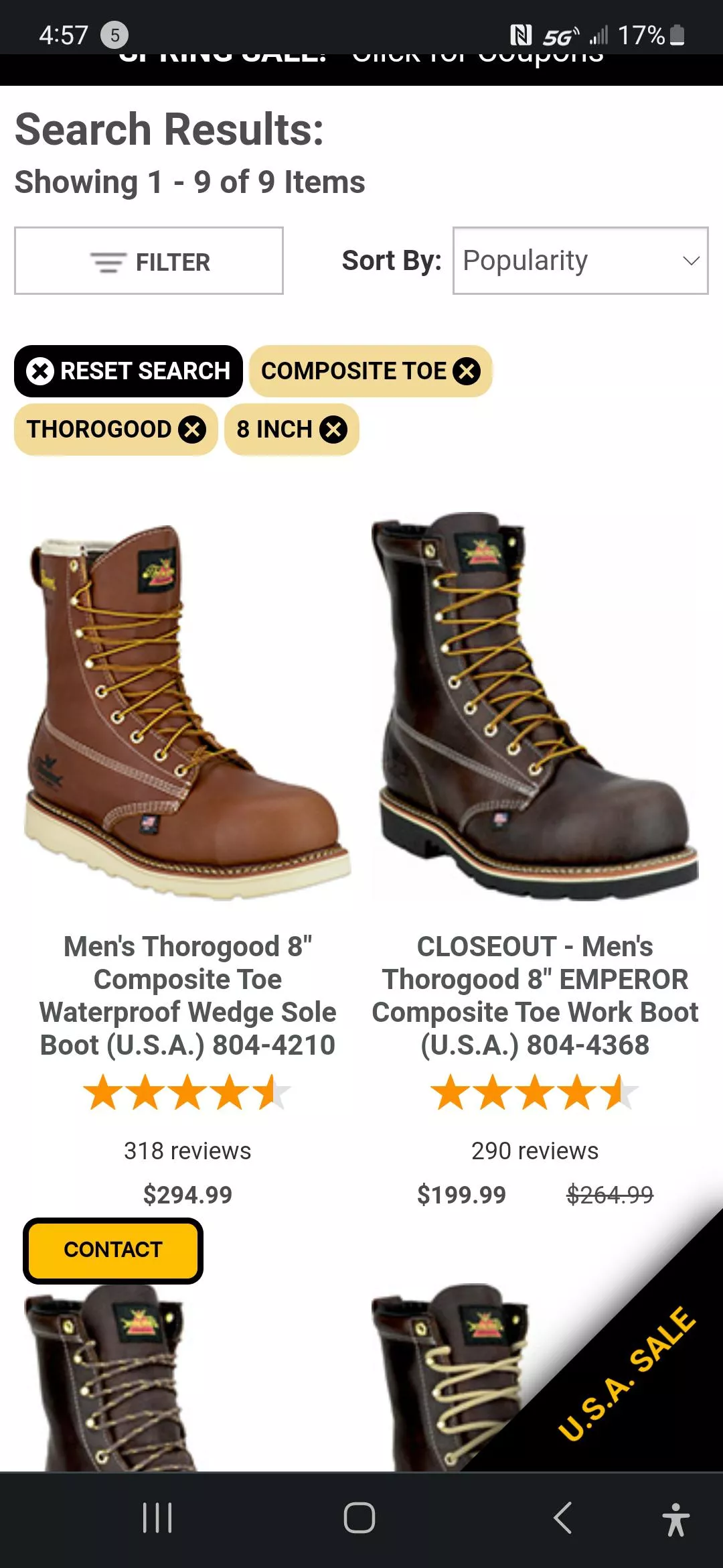 question about thoroughgoods