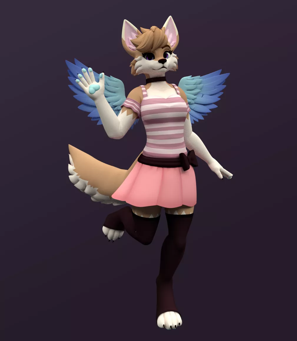 Render size was small, lots of noise, light not set up the best but I did my first render of my Snow model in blender lmao