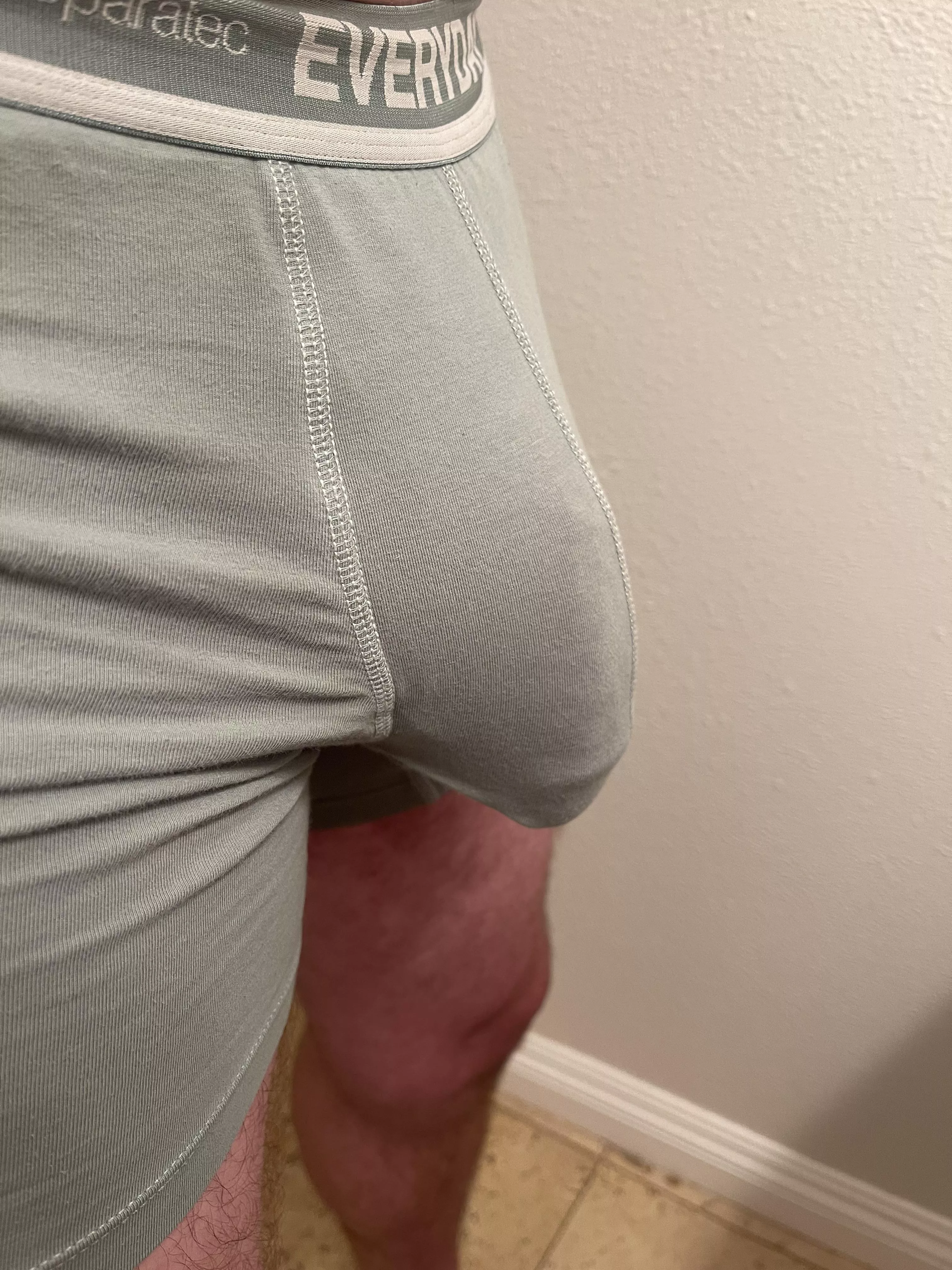 Stuffed in the pouch. 😉