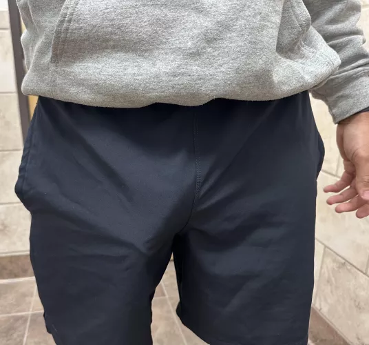 These shorts Dont leave much to the imagination. You think my training clients noticed?