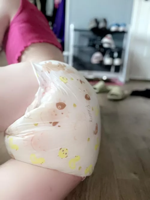 This bitty is ready to snuggle daddy!