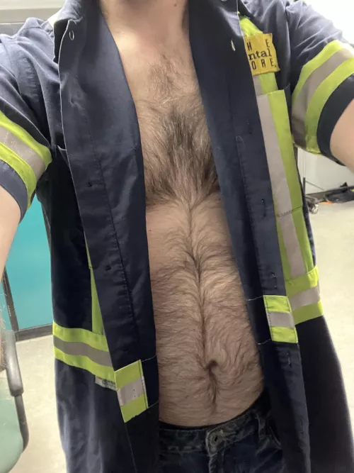 Who likes a hairy chest in uniform?
