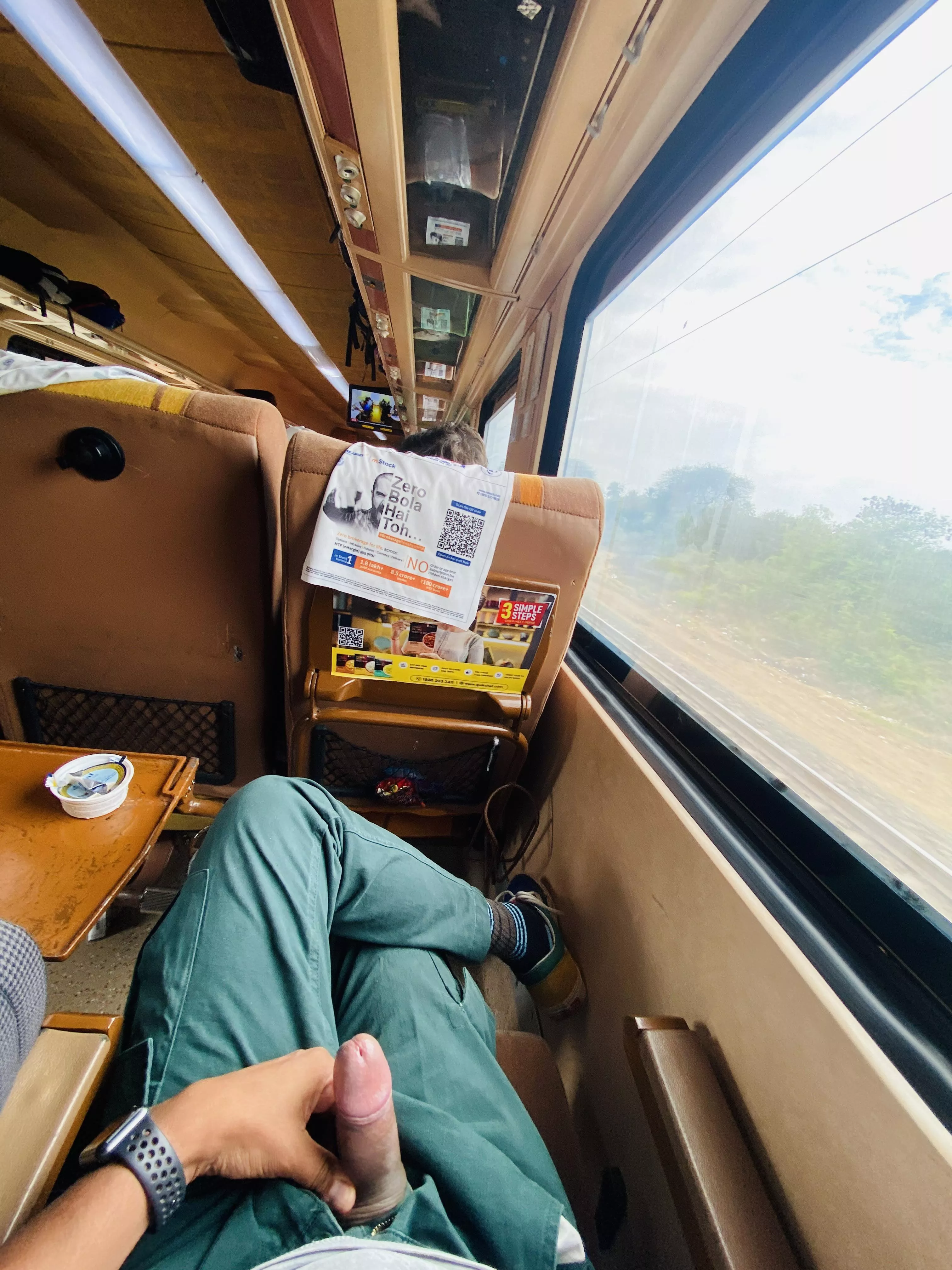 A little fun while in train on my way to mumbai. DM me for fun and real meet in mumbai.