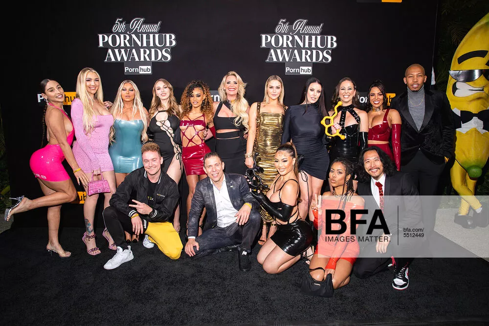 Abella Danger, Kendra Sunderland, Kayley Gunner, Angel Youngs, Scarlit Scandal, Melissa Hutchinson, Mia Malkova, Angela White, Cherie DeVille, Luna Star, Kazumi & Kira Noir at the 5th Annual Pornhub awards