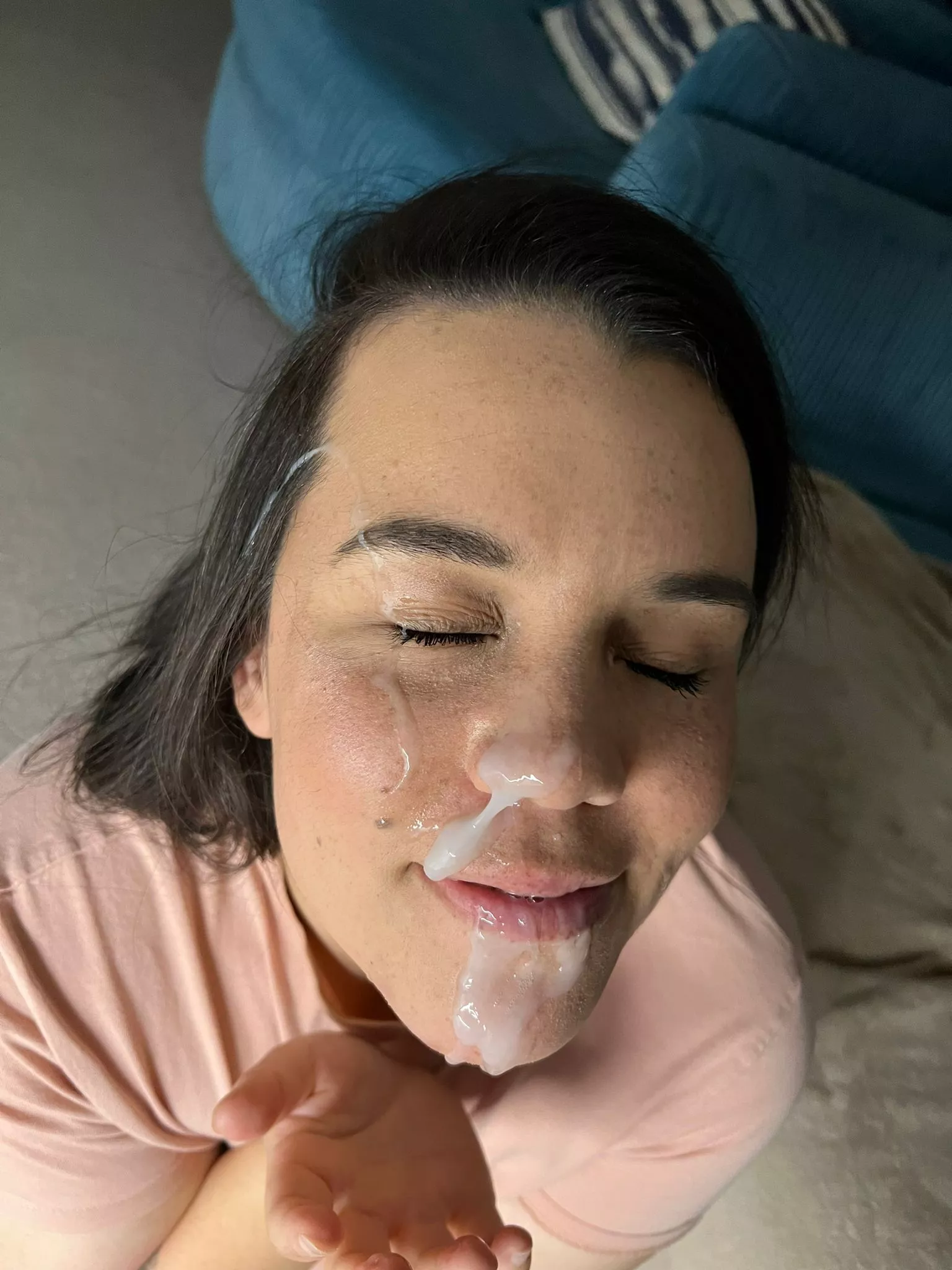 BBW milf enjoying a facial 😈💦