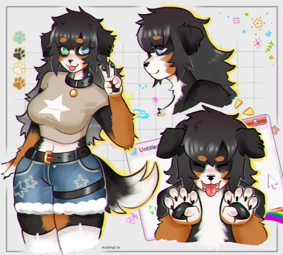 Bernese doggie design ^^ (art by me)