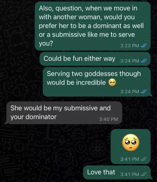 Can’t believe I’ll have two goddesses 😩