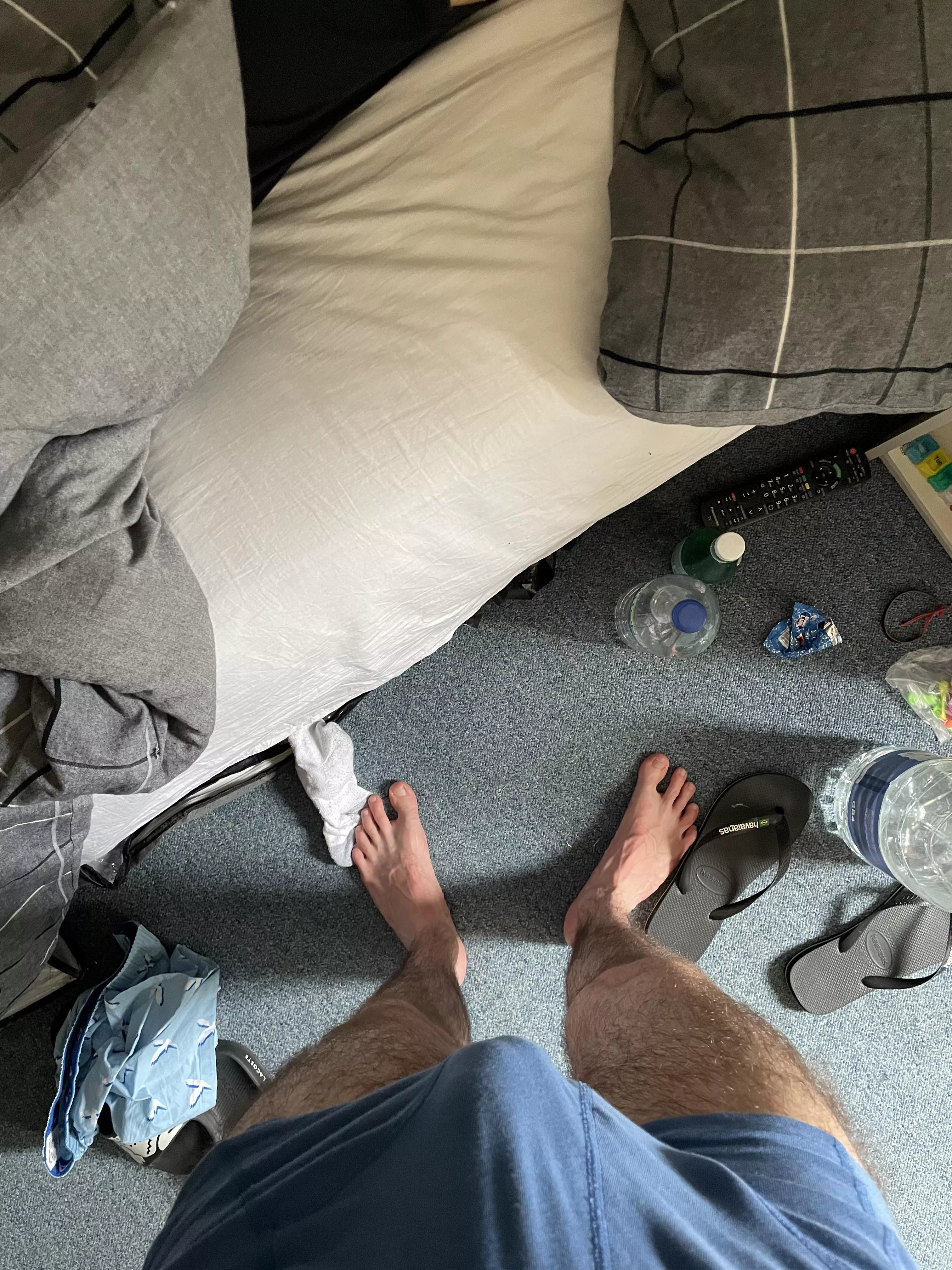 can’t remember last time I changed underwear. and sorry about the mess bro