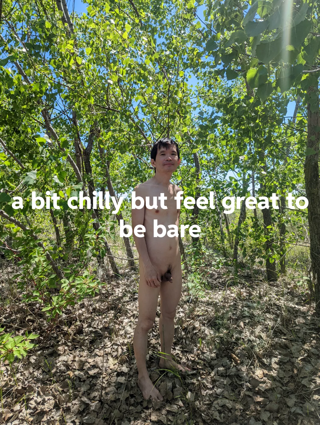 Enjoy the cloth free moment