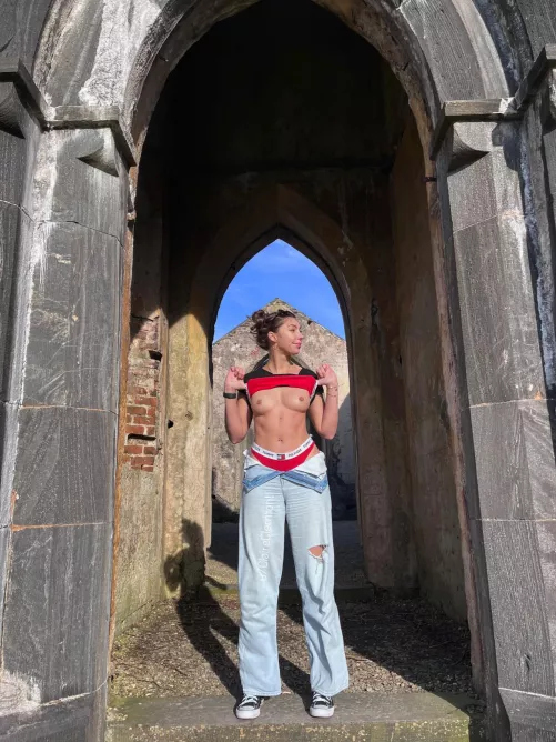 Flashing in a church is fine if it’s abandoned, right?