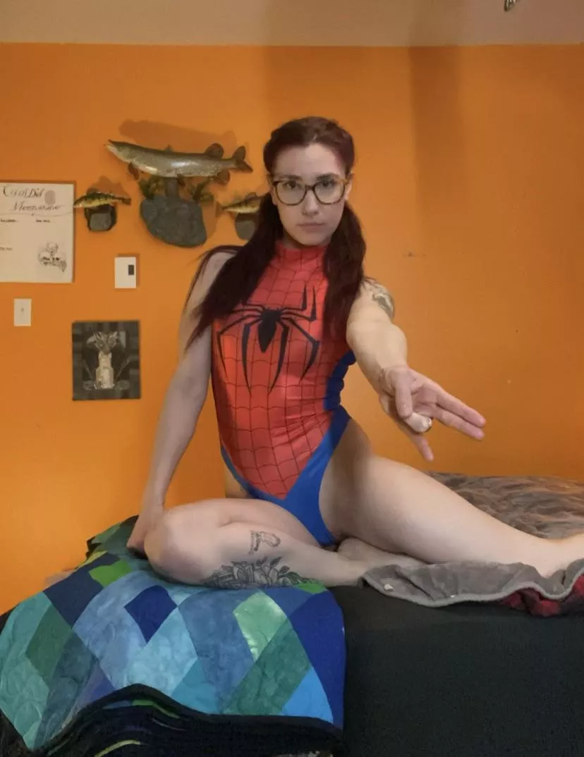 Hey nerds. Just so you know, this is how spiderwoman shoots webs