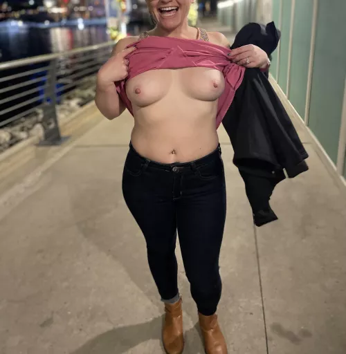 My tits come out everywhere we go!