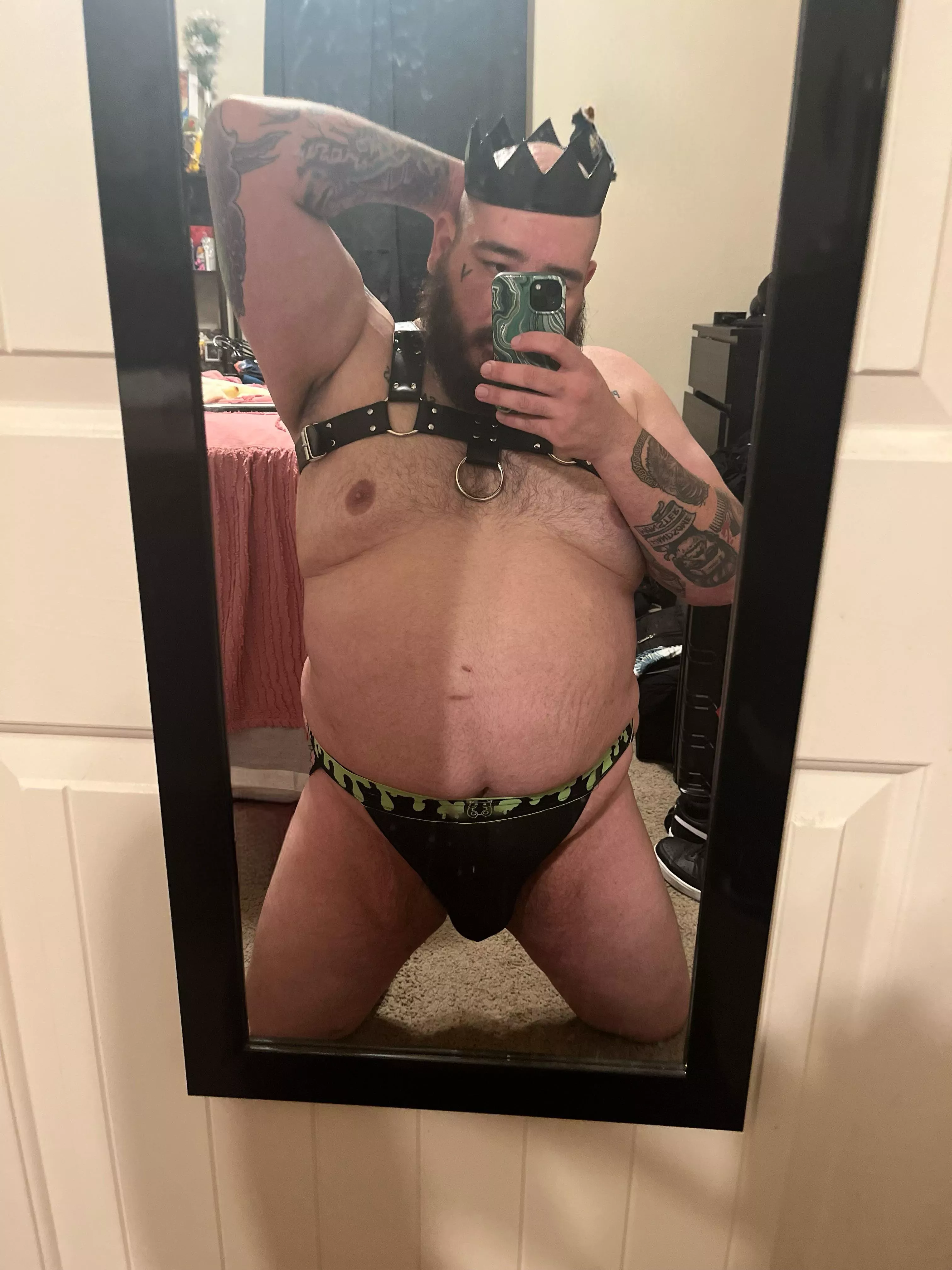 Playing with leather