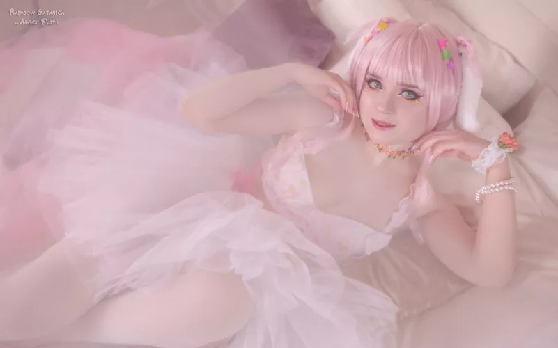 The spring girl will delight you with her tenderness 🌸