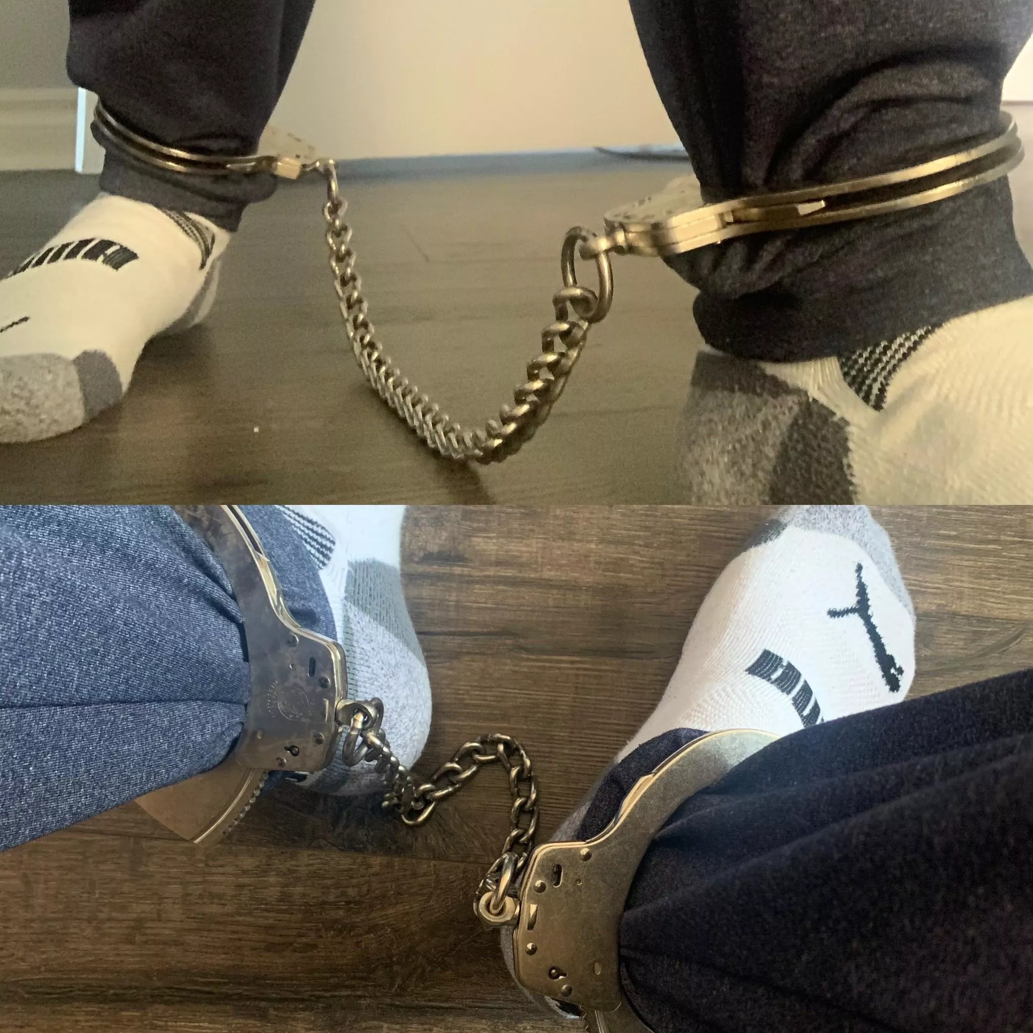 There’s something about anklecuffs 🔒⛓especially metal ones