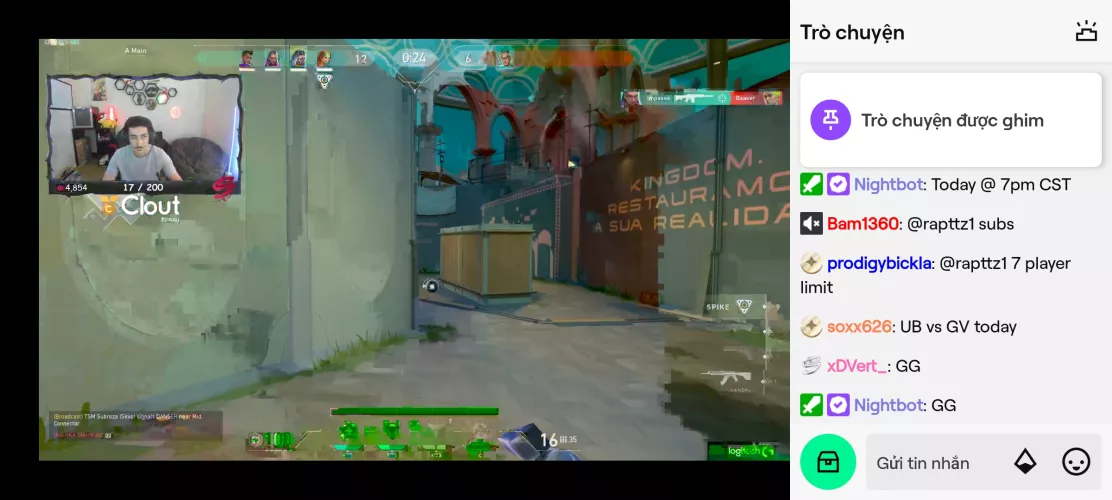 Twitch green screen error