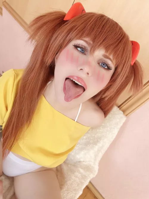 Ahegao Asuka face by Peppy_cos