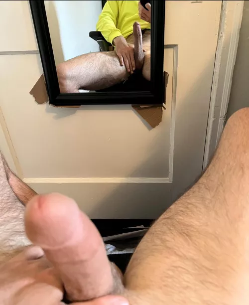 He likes his reflection