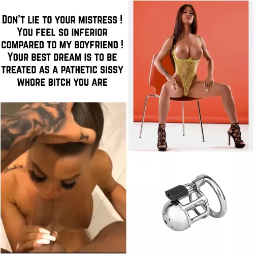 I will make all of you my sissy cuckold slaves 🍆😈