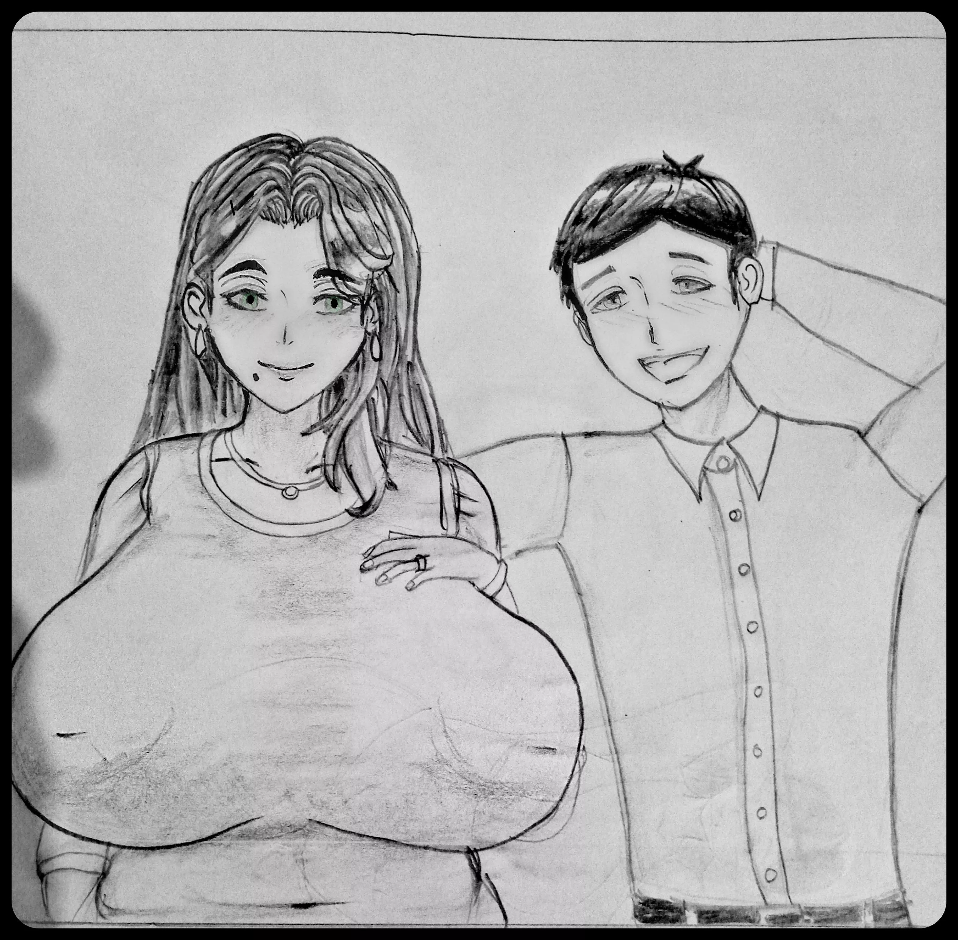 Iam learning to draw milf, where do you think, i need improvement on?, Btw could you please rate it 1-10?