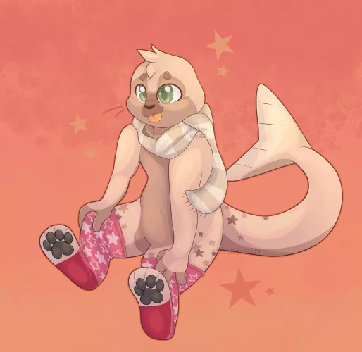 Seal with sockies! ⭐️| [Art by myself @aussie_kitten | Com for HyVibey]